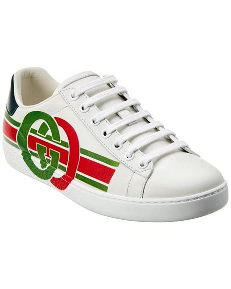 gucci ace interlocking g leather sneaker